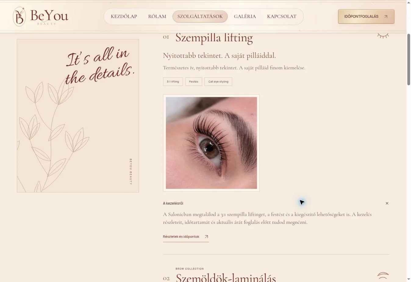 BeYou Beauty – kezelések bemutatása
